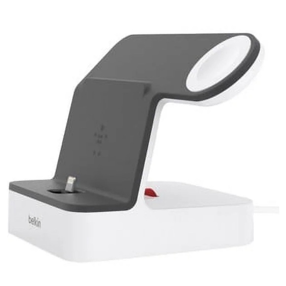 Belkin PowerHouse™ 2-in-1 iPhone & Apple Watch Charging Dock, White - Picture 1 of 7